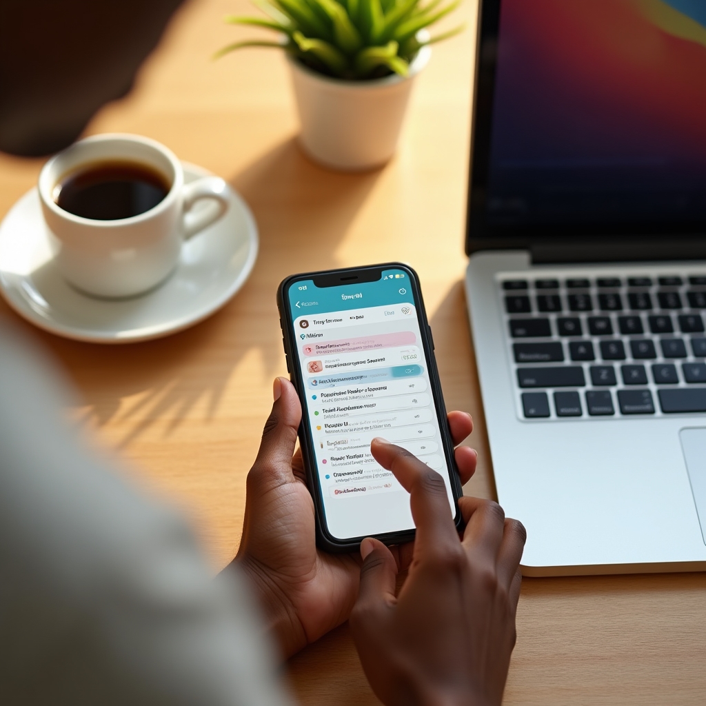 Ekran telefonu z aplikacjami do planowania Notion i Todoist